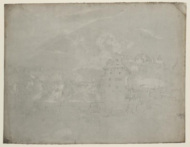 Joseph Mallord William Turner, ‘Schaffhausen; the Rhinefall and Laufen Castle’ 1802