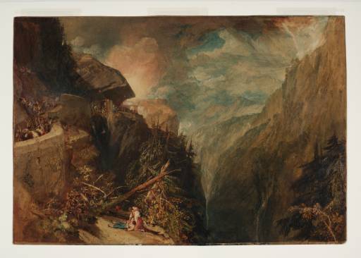 Joseph Mallord William Turner, ‘The Battle of Fort Rock, Val d'Aouste, Piedmont, 1796’ exhibited 1815
