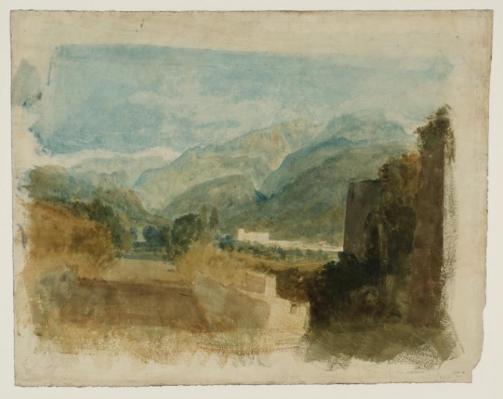 Joseph Mallord William Turner, ‘Bonneville and the Chamonix Road’ c.1817