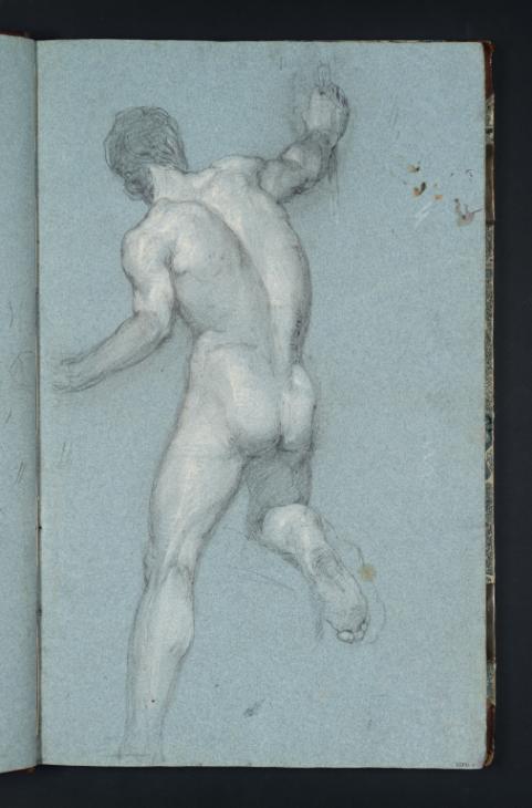 Joseph Mallord William Turner, ‘A Male Nude, Half-Kneeling, Seen from Behind’ c.1799-1805