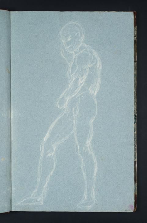 Joseph Mallord William Turner, ‘A Standing Male Nude, Seen from the Side’ c.1799-1805