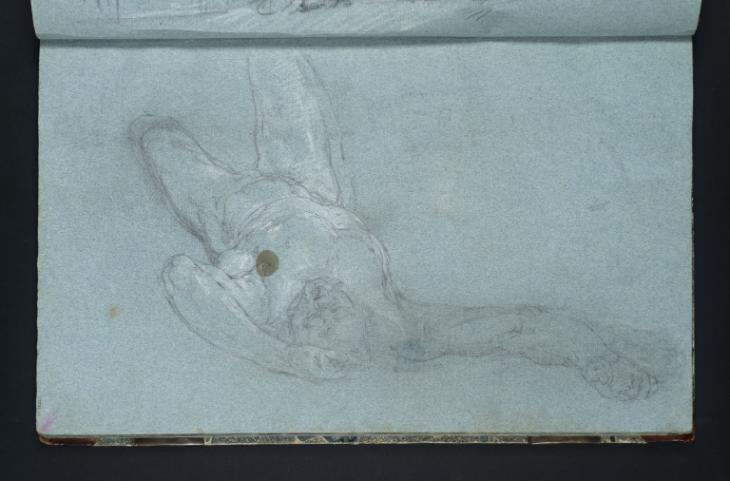 Joseph Mallord William Turner, ‘A Supine Male Nude, Seen Foreshortened’ c.1799-1805