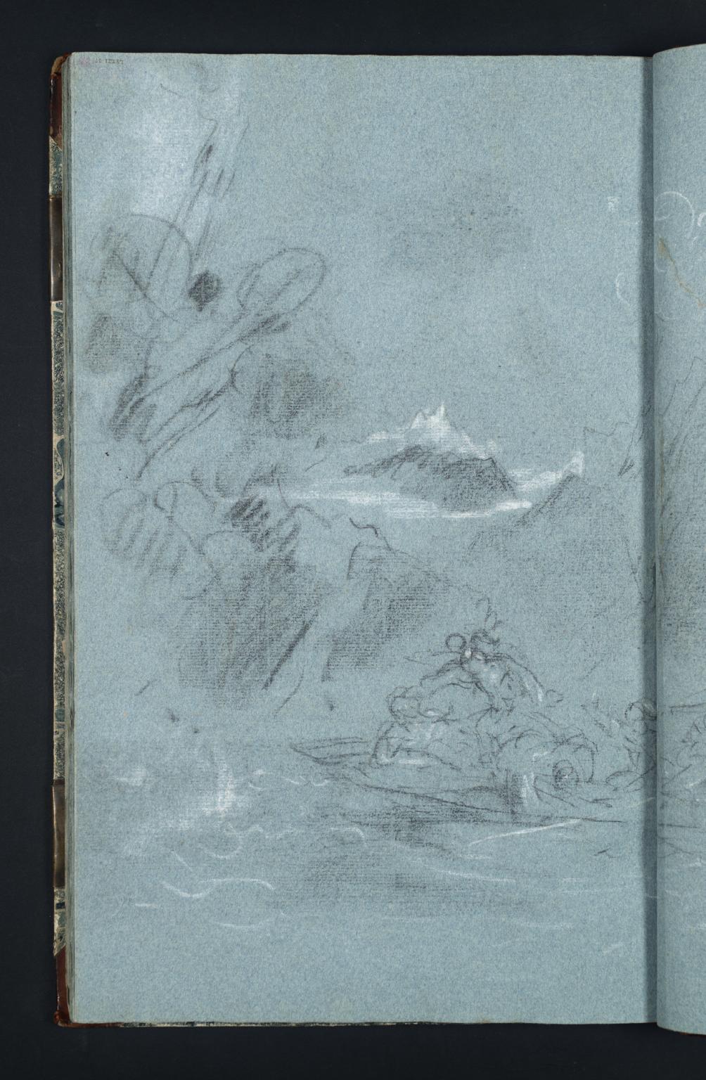 Composition Study for William Tell Escaping from the Boat
