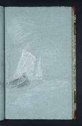 Sailing Boats and a Rowing Boat, Joseph Mallord William Turner, c.1799–1805, Chalk on paper