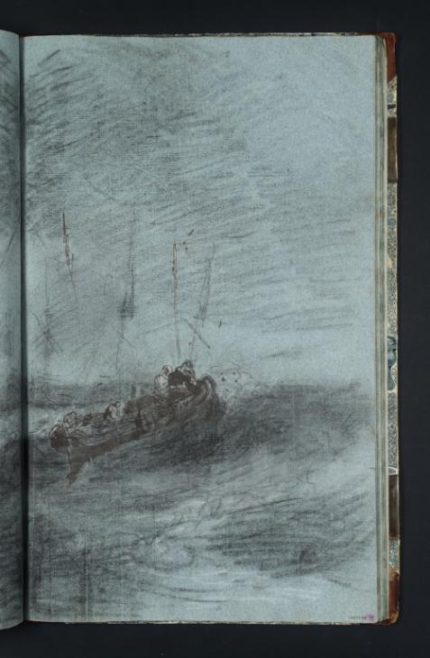 Joseph Mallord William Turner, ‘Study for a Sea Piece, with Small Boats in Choppy Water’ c.1799-1805
