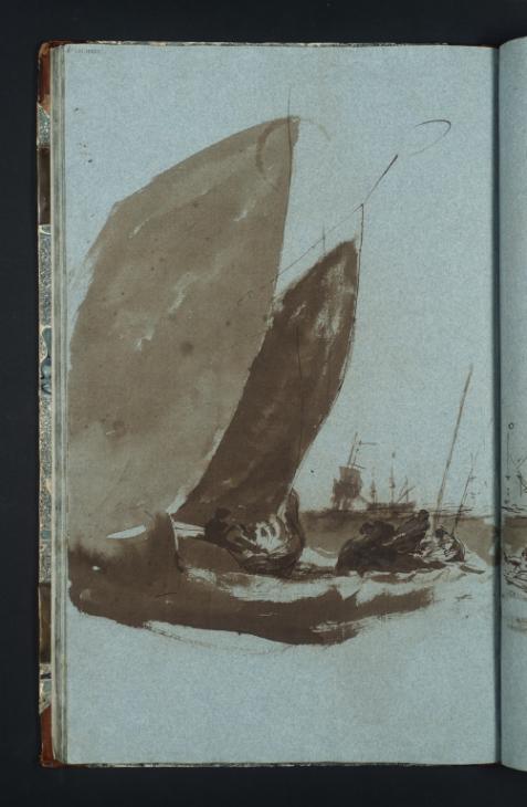 Joseph Mallord William Turner, ‘Composition Study for 'Dutch Boats in a Gale: Fishermen Endeavouring to Put their Fish on Board ("The Bridgewater Seapiece")'’ c.1799-1801
