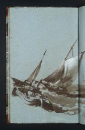 Study for the ‘Bridgewater Sea-Piece’, Joseph Mallord William Turner, c.1799–1805, Chalk on paper