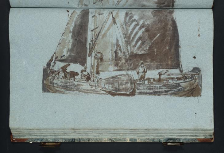 Joseph Mallord William Turner, ‘A Fishing Boat, Viewed from the Port Side with Sails Set’ c.1799-1805