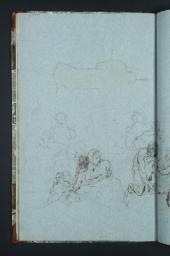 A Group of Figures for an Unexecuted Picture of ‘The First Plague of Egypt’, Joseph Mallord William Turner, c.1799–1805, Chalk on paper