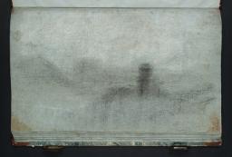 Composition Study of a Landscape Subject: Edinburgh, Joseph Mallord William Turner, c.1799–1805, Chalk on paper
