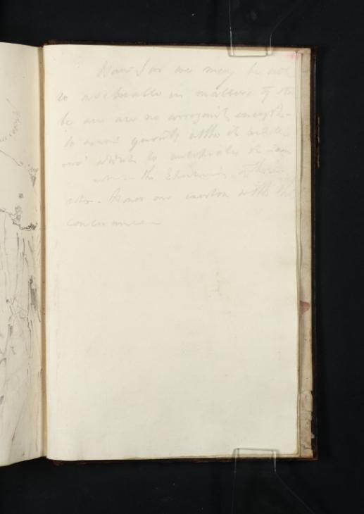 Joseph Mallord William Turner, ‘Inscription by Turner: Draft of a Speech or Letter’ ?1801