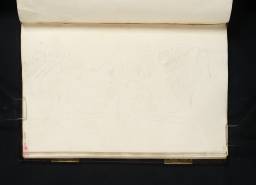 The Wooded Bank of a River, with Castle Ruins Glimpsed Above, Joseph Mallord William Turner, 1801, Graphite on paper