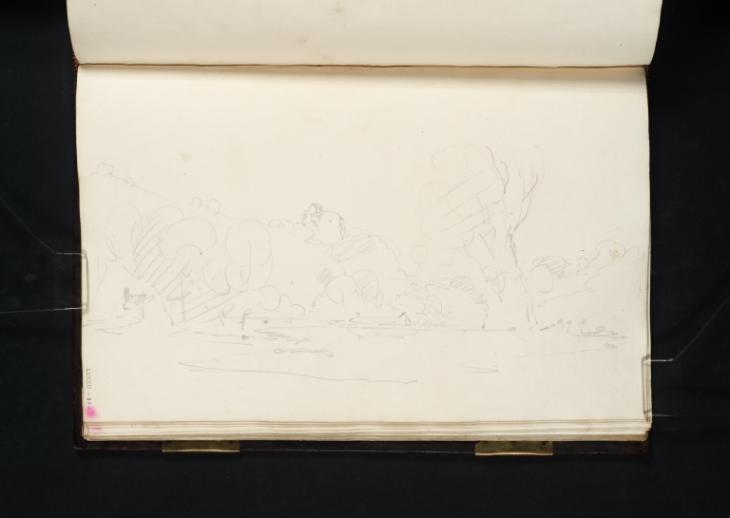Joseph Mallord William Turner, ‘Hawarden: The Old Castle Rising above Trees, with a Stream in the Foreground’ 1801