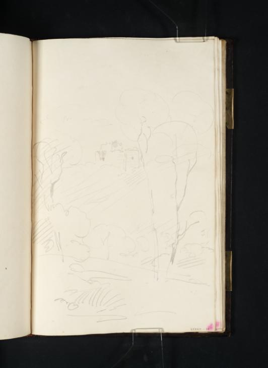 Joseph Mallord William Turner, ‘?Hawarden: The Castle Tower, Rising out of Woods’ 1801