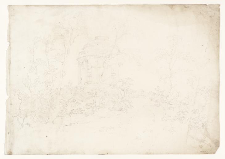 Joseph Mallord William Turner, ‘Brocklesby: The Mausoleum Seen among Trees’ 1798