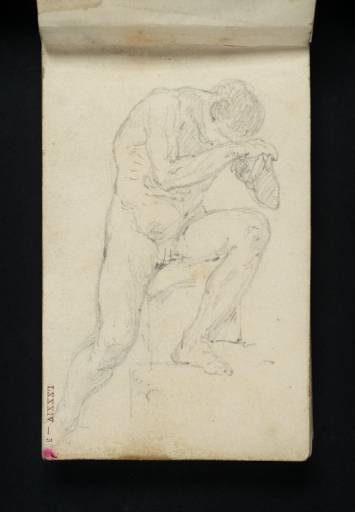 Joseph Mallord William Turner, ‘A Nude Male, Seated’ c.1800-7