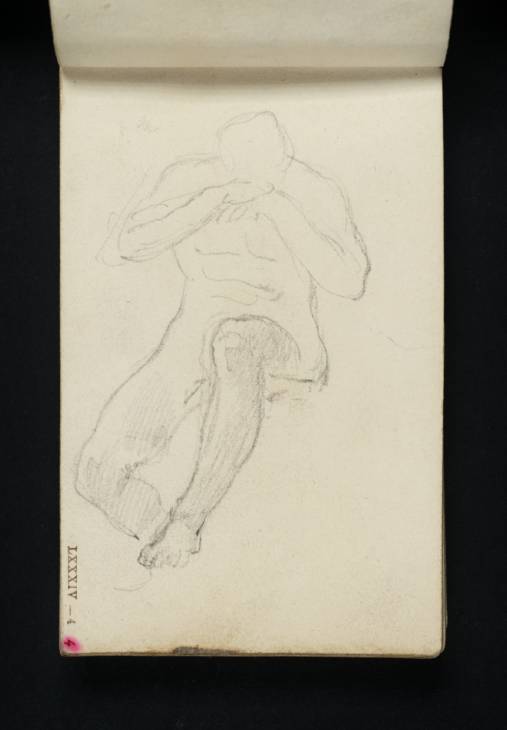 Joseph Mallord William Turner, ‘A Nude Male, Seated’ c.1800-7