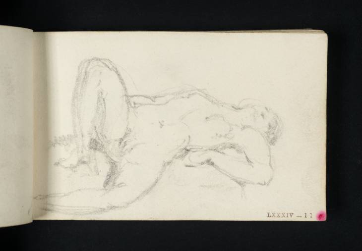 Joseph Mallord William Turner, ‘A Nude Woman Reclining, Legs Parted’ c.1800-7
