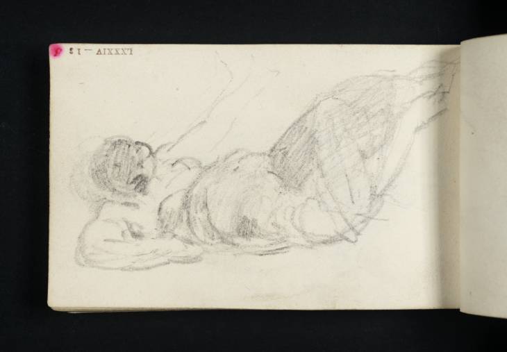 Joseph Mallord William Turner, ‘A Woman Reclining, Semi-Draped, Legs Raised’ c.1800-7