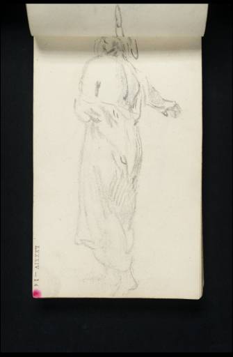 Joseph Mallord William Turner, ‘A Standing Woman, Draped, Seen from Behind’ c.1800-7