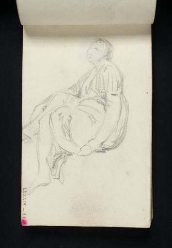 Joseph Mallord William Turner, ‘A Seated Woman, Semi-Draped’ c.1800-7