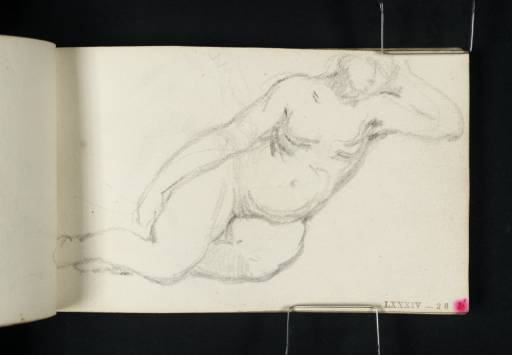Joseph Mallord William Turner, ‘A Nude Woman Reclining’ c.1800-7