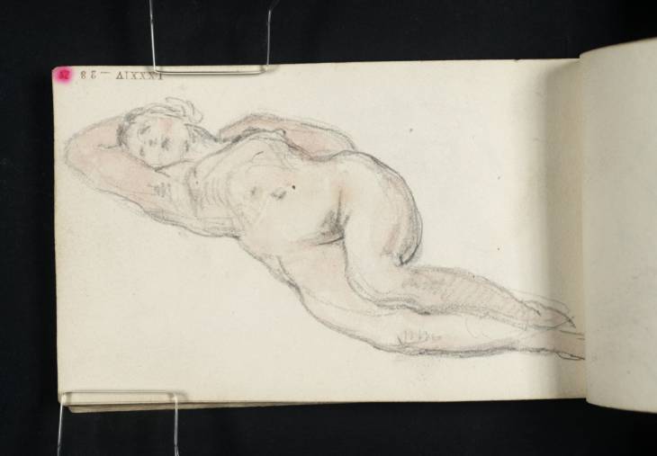 Joseph Mallord William Turner, ‘A Nude Woman Reclining, Head Resting on Right Arm’ c.1800-7