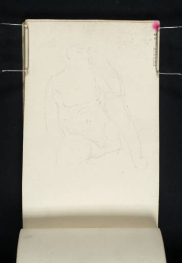 Joseph Mallord William Turner, ‘A Nude Woman Seated, Left Leg Raised’ c.1800-7