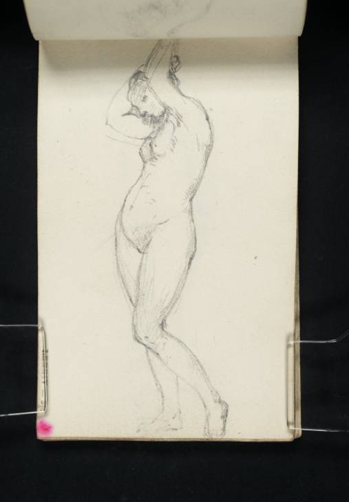 Joseph Mallord William Turner, ‘A Nude Woman Standing, Arm Upraised’ c.1800-7