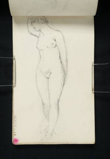 Joseph Mallord William Turner, ‘A Nude Woman Standing’ c.1800-7