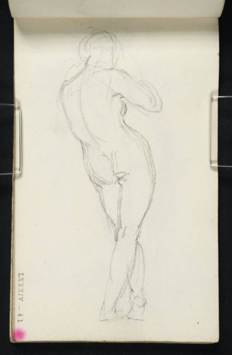Joseph Mallord William Turner, ‘A Nude Woman Standing, Seen from Behind’ c.1800-7