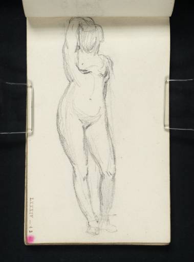 Joseph Mallord William Turner, ‘A Nude Woman Standing, Right Arm Upraised’ c.1800-7