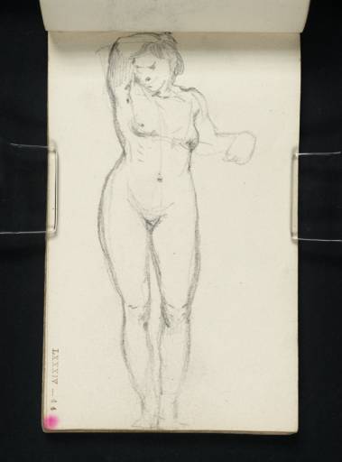 Joseph Mallord William Turner, ‘A Nude Woman Standing, Left Arm Upraised’ c.1800-7