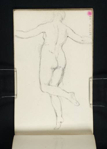 Joseph Mallord William Turner, ‘A Nude Woman Dancing, Seen from Behind’ c.1800-7