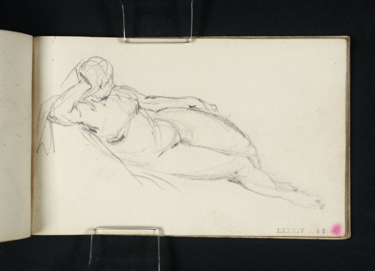 A Woman Reclining, Semi-Draped