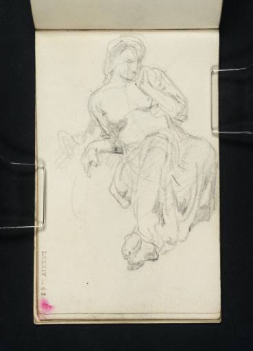 Joseph Mallord William Turner, ‘A Woman Seated, Legs and Left Shoulder Draped’ c.1800-7