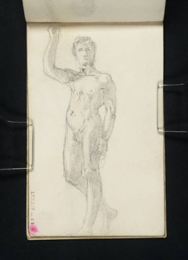 Joseph Mallord William Turner, ‘A Nude Man Standing, Right Arm Upraised’ c.1800-7