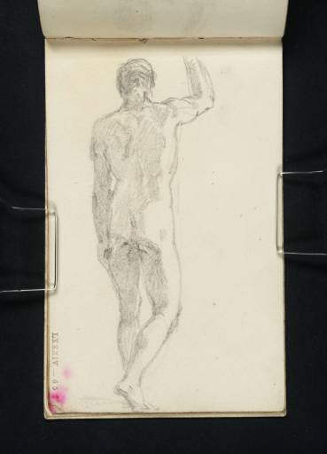 Joseph Mallord William Turner, ‘A Nude Man Standing, Seen from Behind, Right Arm Upraised’ c.1800-7