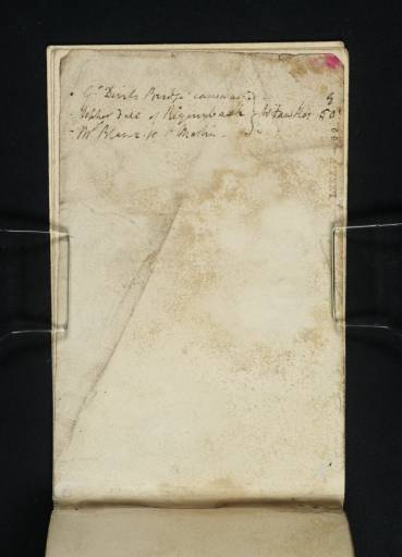 Joseph Mallord William Turner, ‘List of Pictures, Clients and Price (Inscriptions by Turner)’ c.1800-7