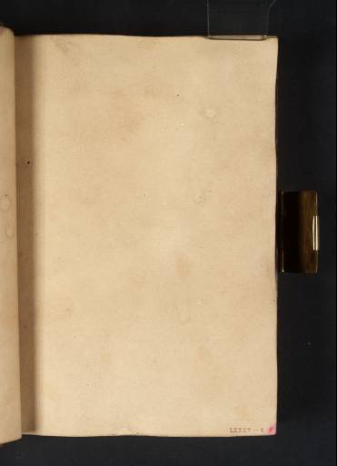 Joseph Mallord William Turner, ‘Blank’ 1804 (Blank right-hand page of sketchbook)