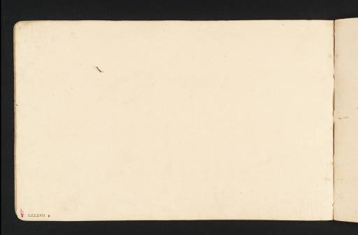 Joseph Mallord William Turner, ‘Blank’ c.1805-6 (Blank right-hand page of sketchbook)