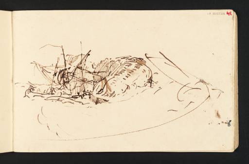 Joseph Mallord William Turner, ‘A Ship in Distress’ c.1805