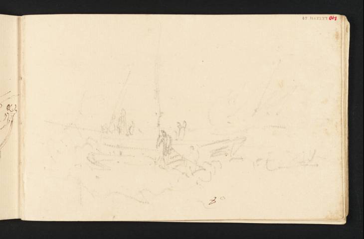 Joseph Mallord William Turner, ‘Fishing Boats at Gravesend’ c.1805