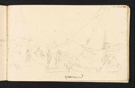 Joseph Mallord William Turner, ‘Fisherman and Fishing Boats at Gravesend’ c.1805