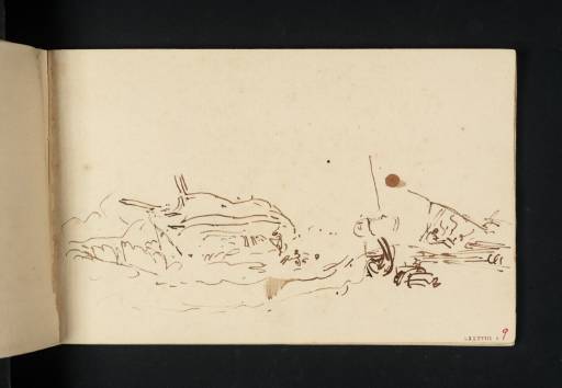 Joseph Mallord William Turner, ‘A Wreck Aground’ c.1805