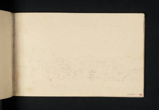 Joseph Mallord William Turner, ‘The Thames and Richmond Bridge, from the Surrey Bank’ c.1805