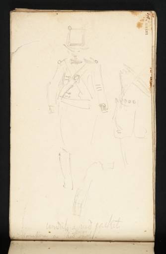 Joseph Mallord William Turner, ‘Studies of a Marine's Uniform’ 1805