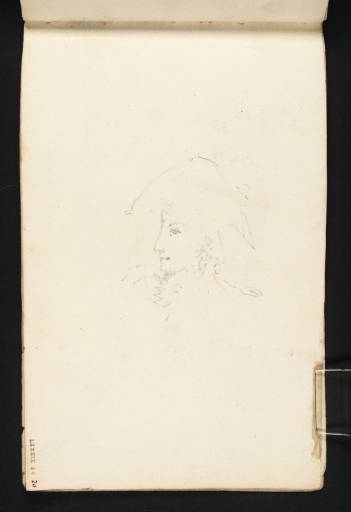 Joseph Mallord William Turner, ‘Head and Shoulders of an Officer; ?Lieutenant Lewis Roatley, Royal Marines’ 1805