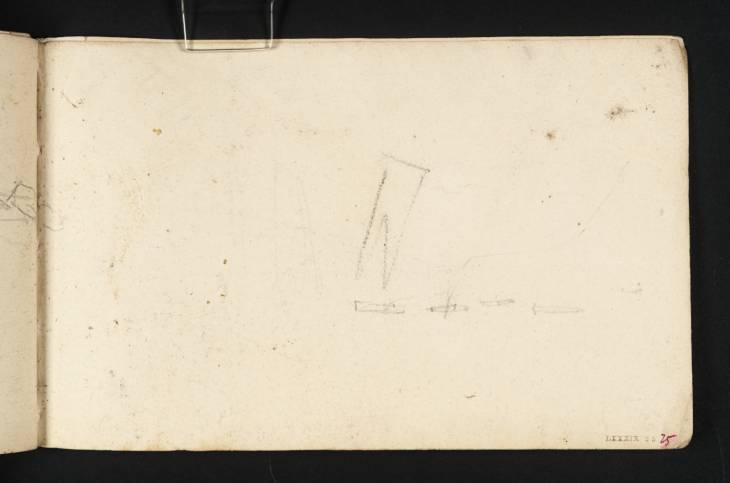 Joseph Mallord William Turner, ‘A Flag and Diagram of Ship Positions’ 1805