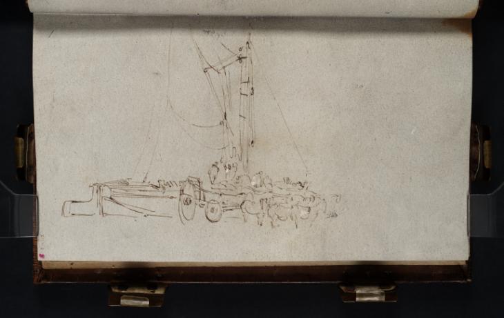 Joseph Mallord William Turner, ‘A Barge, with Cart and Horses at its Side’ 1805